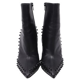 Christian Louboutin Willetta Ankle Boots in Black Leather Black