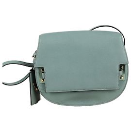 Valentino Garavani Borsa a tracolla Rockstud Round Saddle Verde