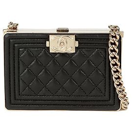 Chanel Borsa a tracolla Boy Minodier Nero