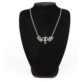 Chanel Collier Cœur avec Logo Cc Multicolore