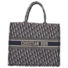 Dior Book Tote Grand Sac Cabas Bleu