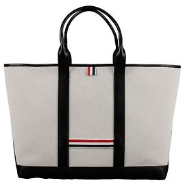 Sac Tool Tote Thom Browne Blanc en Cuir Blanc