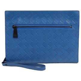Bottega Veneta Pochette Porte-documents Small Bleu