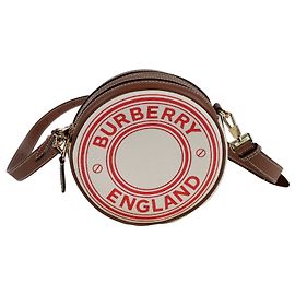 Burberry Bolsa Tiracolo Louis Round Shoulder Branco