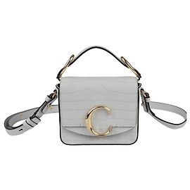 Chloé Mini Sac Cabas Épaule Gris