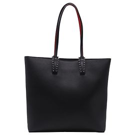 Sac Cabata Christian Louboutin en cuir de veau noir Noir