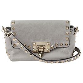 Valentino Garavani Borsa a tracolla Rockstud Mini Shoulder Grigio