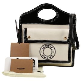 Burberry Mini tote e borsa a tracolla Pocket Nero