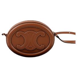 Céline Bolsa Tiracolo Triomphe Oval Pulse Marrom