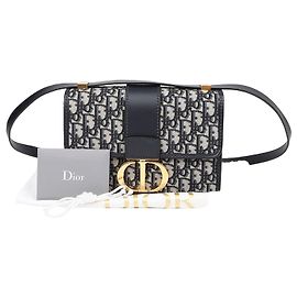 Dior Bolsa de ombro e transversal com corrente Montaine Azul