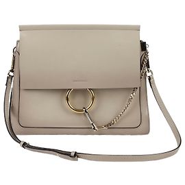 Chloé Borsa Tote e a Tracolla Medium Pay Marrone
