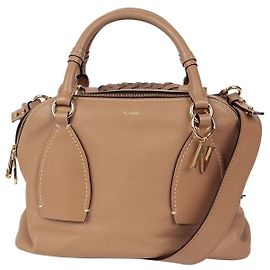 Chloé Sac à épaule cabas Daria Medium Marron