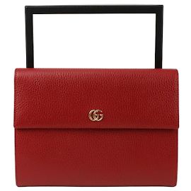 Gucci Clutch com aba GG Marmont Vermelho