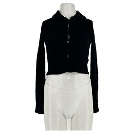 Autre Marque Cardigan côtelé noir RUVE Noir