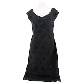 Prada Navy Blue Cotton Dress Size 42 Navy blue