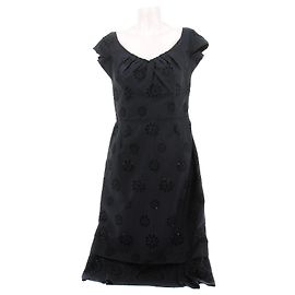 Vestido Prada de algodón azul marino talla 42 Azul marino