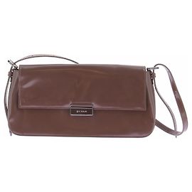 By Far Brown Leather Handbag Brown