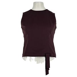 Top de algodão bordeaux Paule Ka Bordeaux