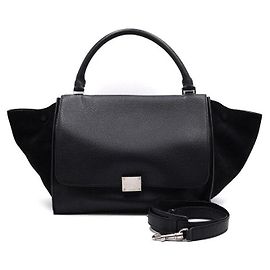 Céline Borsa Tote e Borsa a Tracolla Trapeze Nera Nero
