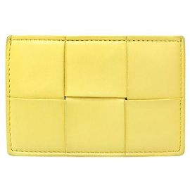 Bottega Veneta Tarjetero cartera Cassette amarillo Amarillo