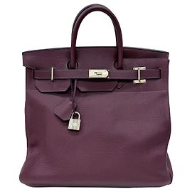 Hermès Sac cabas Birkin Ota en cuir Croco Burgundy Rouge