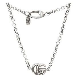 Gucci Pulseira Dupla de Prata Prata