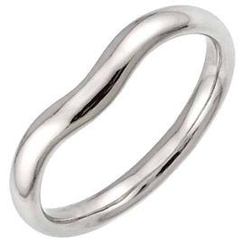 Tiffany & Co. Wide Curved Band Ring in Platinum Other