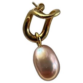 Autre Marque Orecchini Charlotte Chesnais Oro Giallo e Perla Rosa Rosa D'oro