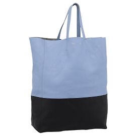 Céline Celine Vertical Bi-Cabas Tote Leather Large Blu
