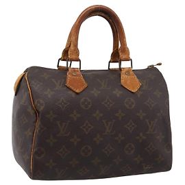 LOUIS VUITTON Monogram Speedy 25 Hand Bag M41528 LV Auth 198256 Monograma