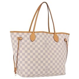 Sac cabas LOUIS VUITTON Damier Azur Neverfull MM N41605 LV Auth 196323A Autre