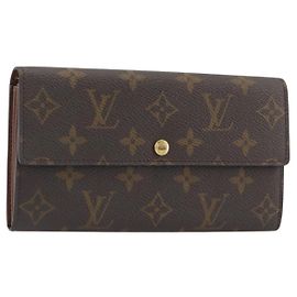 LOUIS VUITTON Monogram Portefeuille Sarah Long Wallet M61734 LV Auth 197559 Monogram