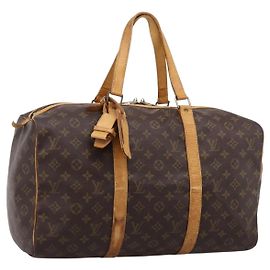 LOUIS VUITTON Monogram Sac Souple 45 Boston Bag M41624 LV Auth ka5803 Monograma