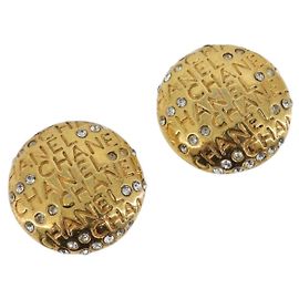 Boucles d'oreilles CHANEL Métal Doré CC Auth 198843 Autre
