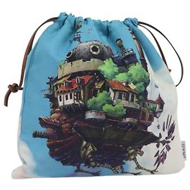 LOEWE Studio Ghibli Howl's Moving Castle Pouch Nylon Blue Auth 167498M Blau