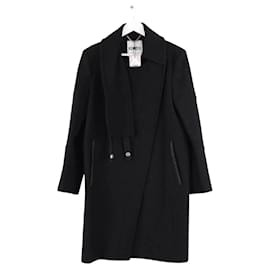 Kenzo Black Wool Coat Black
