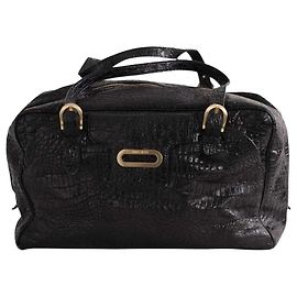 Mala de viagem Jimmy Choo em couro preto Preto