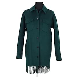 Sandro Green Wool Coat Green