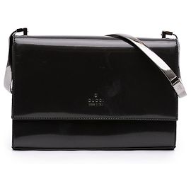 Bolsa de ombro Gucci em couro envernizado roxo Roxo