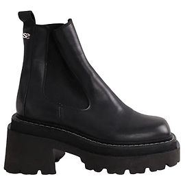 Botas de piel negras Sandro talla 36 Negro