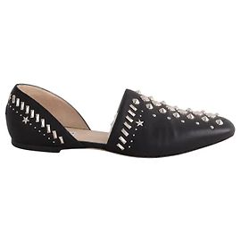 Jimmy Choo Black Leather Mules Black