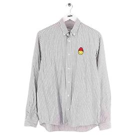 Camisa Ami de algodón gris Talla M Gris