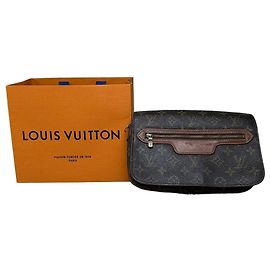 Borsa a tracolla Vintage Louis Vuitton Monogram Canvas Brown Marrone