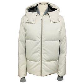 Casaco Puffer Acolchoado com Capuz Branco Balenciaga Branco