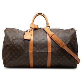 Louis Vuitton Monogram Keepall Bandouliere 55 Reisetasche Braun Braun