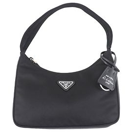 Borsa a tracolla Prada Mini Re Nylon Re-Edition 2000 Nera Nero