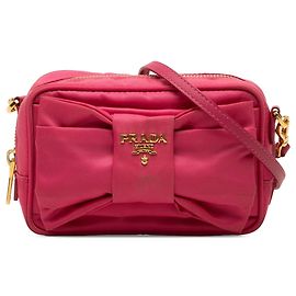 Bolsa Camera Prada Tessuto Fiocco Rosa Rosa