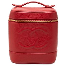 Bolso Vanity Chanel CC Caviar Rojo Roja