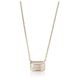 Autre Marque 4.98 ctw Yellow Gold Lab-Grown Diamond Pendant Other