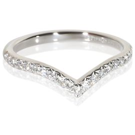 Tiffany & Co. Soleste V Band Ring aus Platin und Diamanten Andere